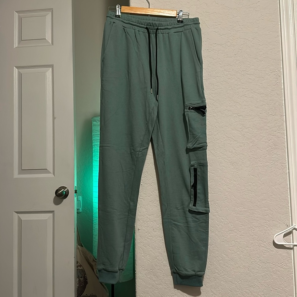 Mint Cargo Joggers